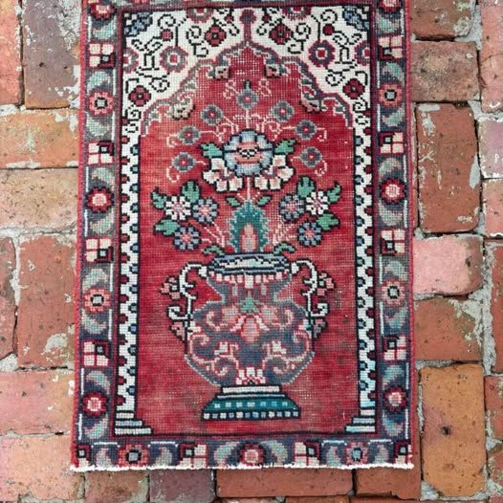 Vintage Turkish Anatolian Rug — 1’8” x 2’5”